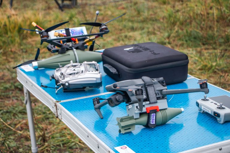 Drone systems used for data acquisition, including an FPV drone — Fontevraud, France (September 2024)