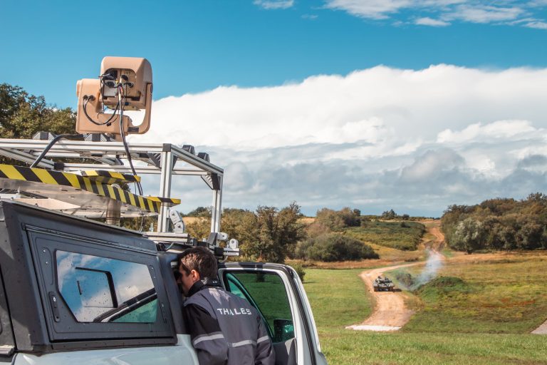 An operator observing a tank with optronic sensors — Fontevraud, France (September 2024)